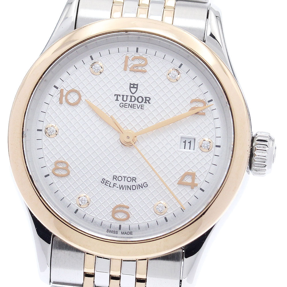TUDOR 1926 91351 Date 6P diamond Silver Dial Automatic Ladies Watch_933078