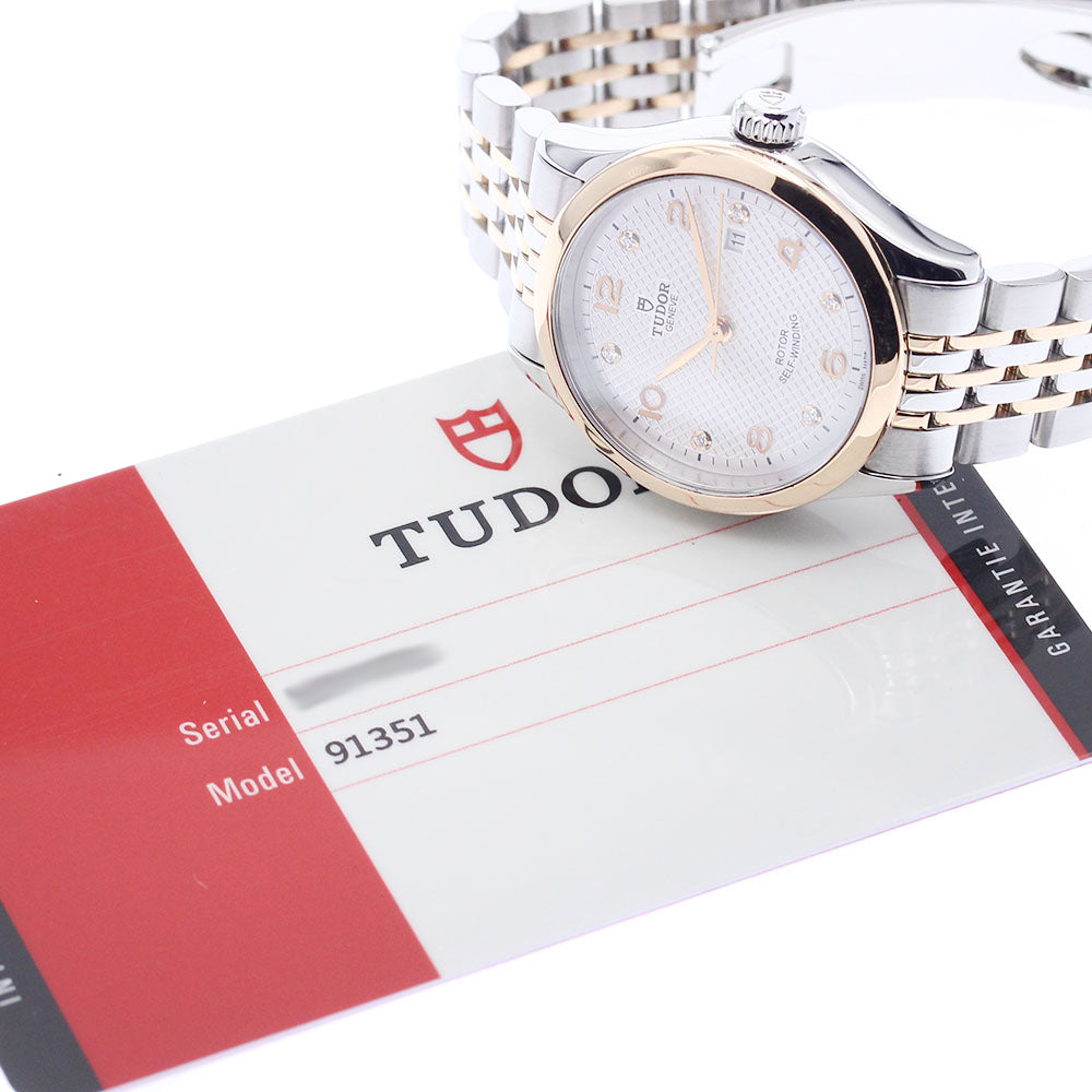 チュードル TUDOR 91351 1926 デイト 6Pダイヤ 自動巻き レディース 良品 保証書付き_932013 Tudor - チュードル TUDOR 91351 1926 デイト 6Pダイヤ 自動巻き