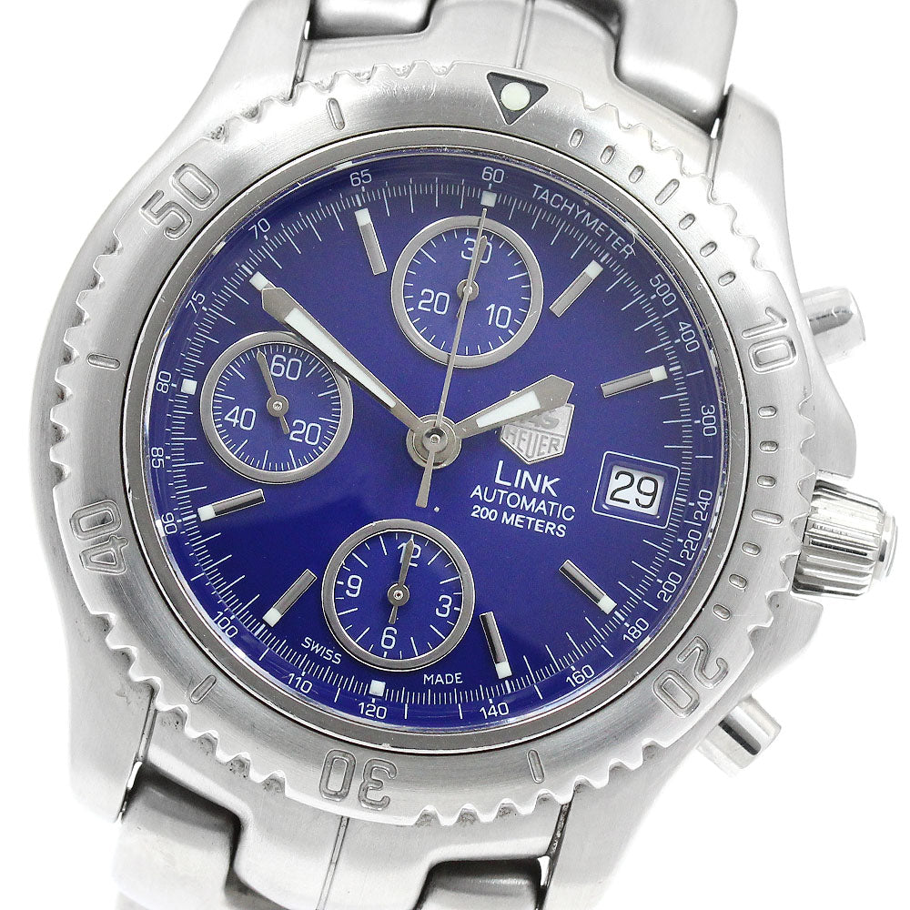 TAG HEUER Link CT2110 Date Chronograph Navy Dial Automatic Men's Watch_936326
