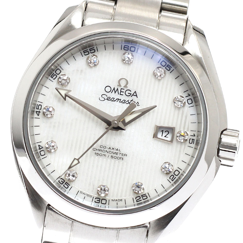 OMEGA Seamaster Aqua Terra 231.10.34.20.55.001 Co-Axial 12P Diamond White shell Dial Automatic Ladies Watch_933531