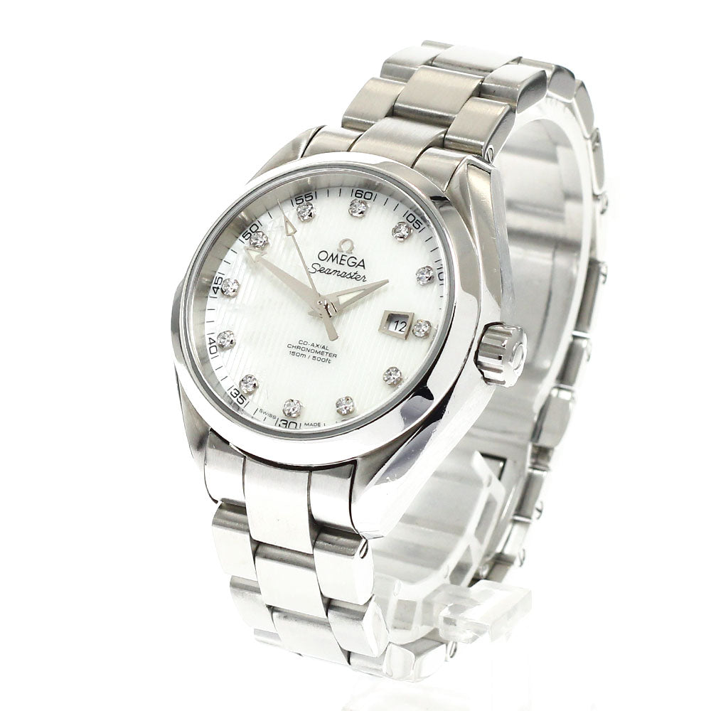 OMEGA Seamaster Aqua Terra 231.10.34.20.55.001 Co-Axial 12P Diamond White shell Dial Automatic Ladies Watch_933531