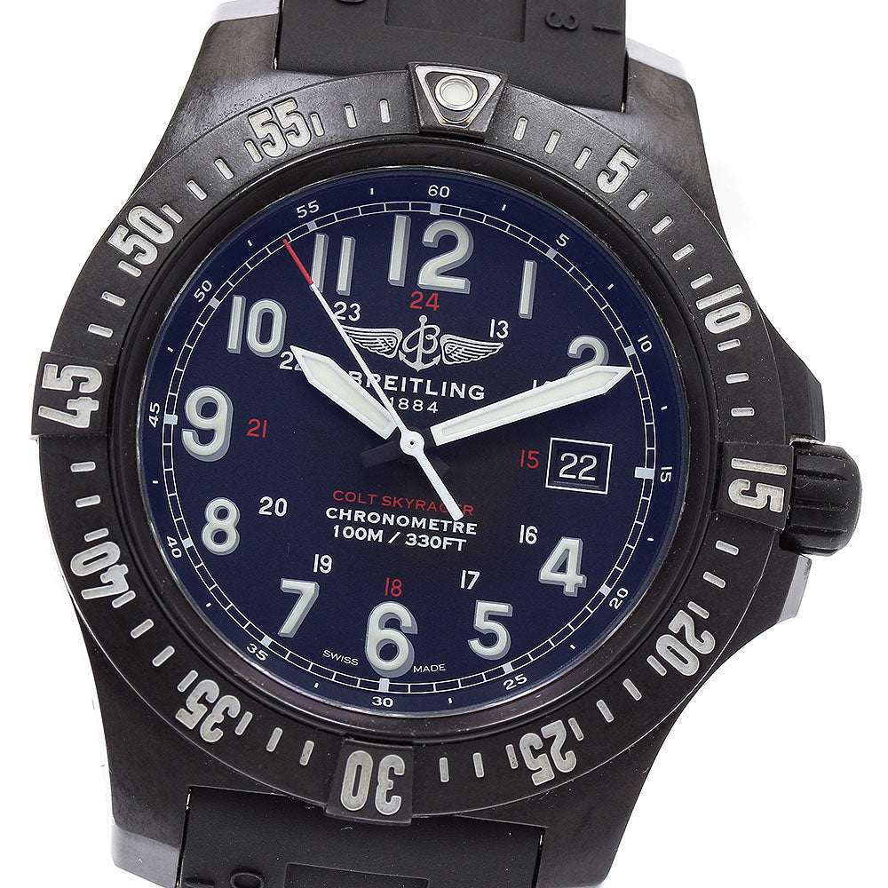 BREITLING Colt Sky Racer X74320 Date black Dial Quartz Men's Watch_933544