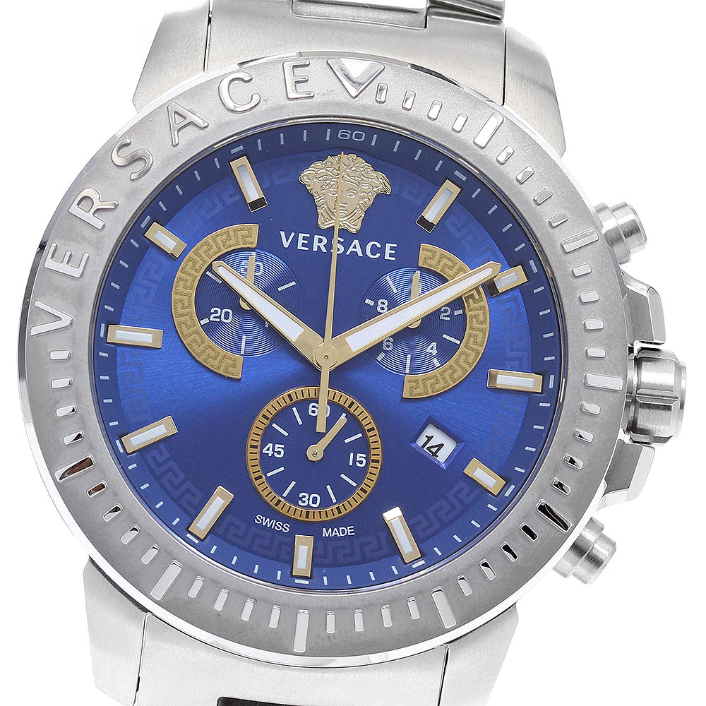 VERSACE Date Chronograph blue Dial Quartz Men's Watch_933550