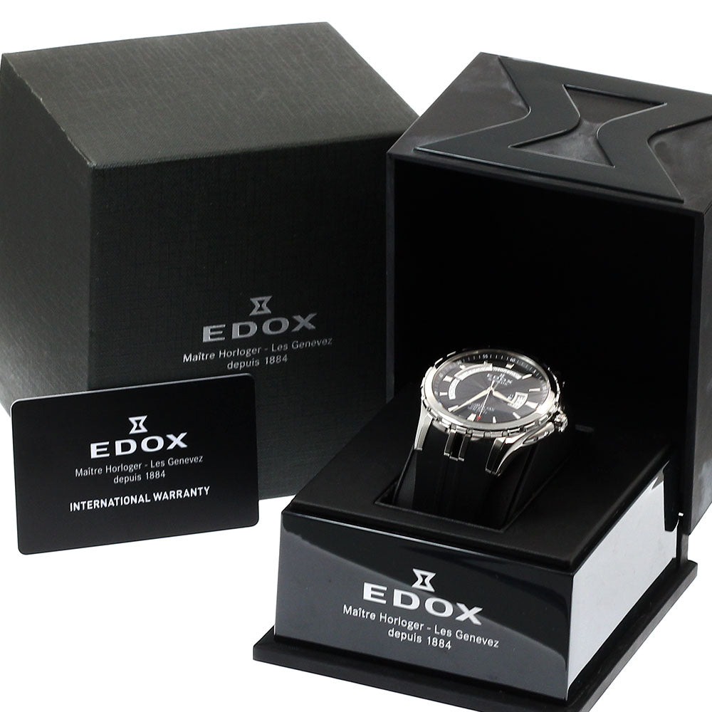 EDOX Grand Ocean 83006-3CA-NIN Day date black Dial Automatic Men's Watch_933596