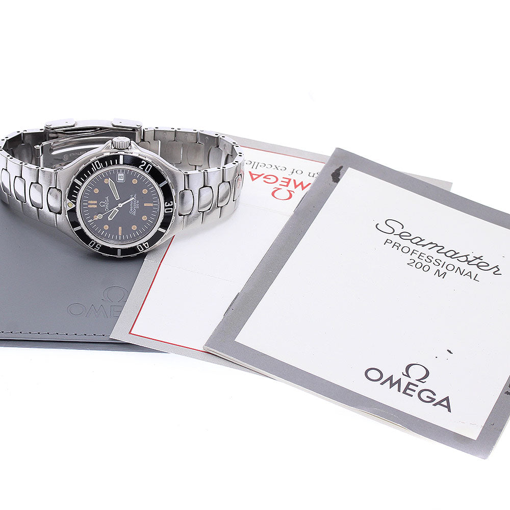 OMEGA Seamaster200 Date black Dial Quartz Men's Watch_933609