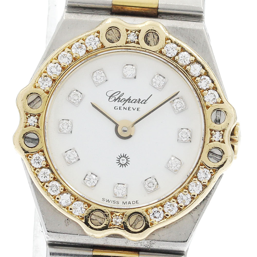 Chopard St Moritz 25/8067-11 Diamond Bezel 12P Diamond Quartz Ladies_933620