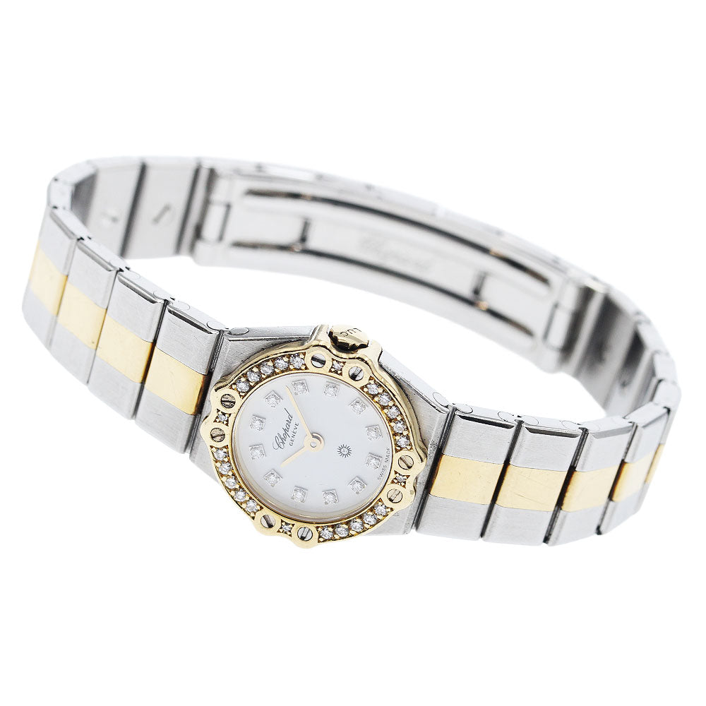 Chopard St Moritz 25/8067-11 Diamond Bezel 12P Diamond Quartz Ladies_933620