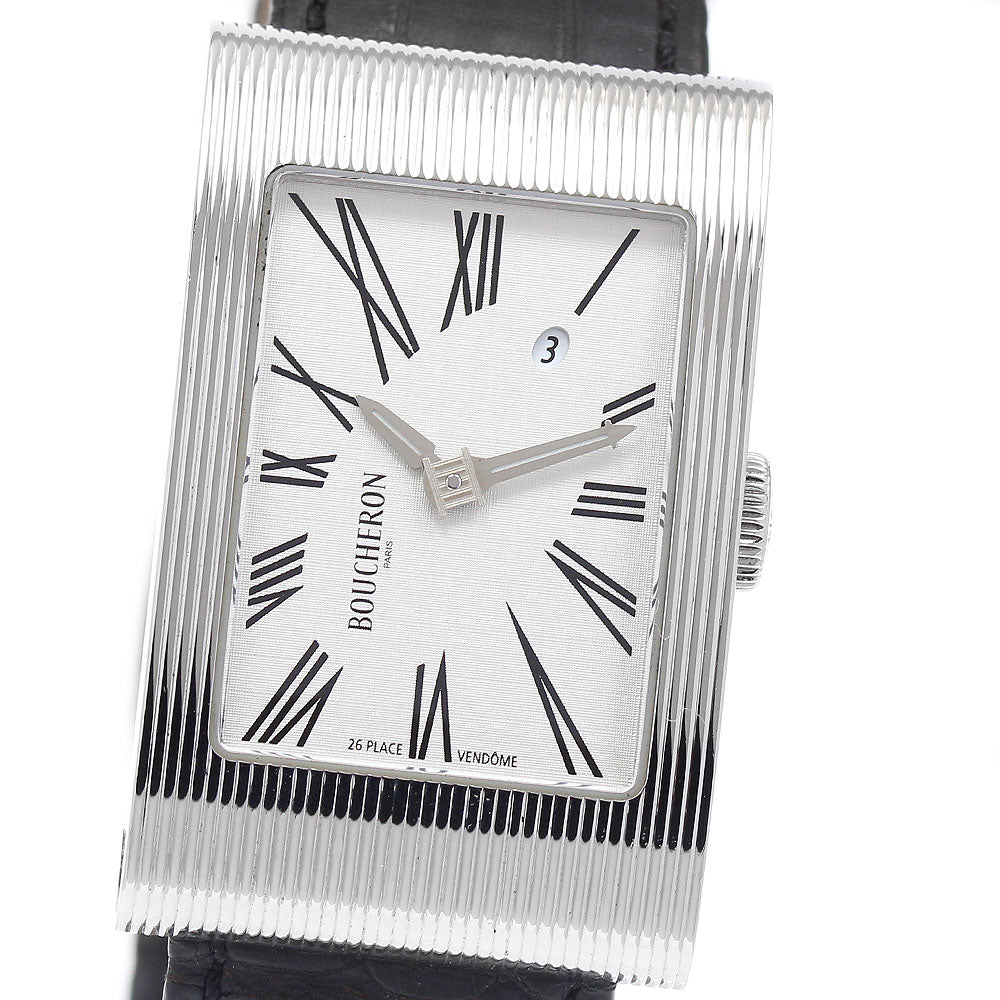 Boucheron REFLET WA009301 Date Silver Dial Quartz Men's Watch_933628