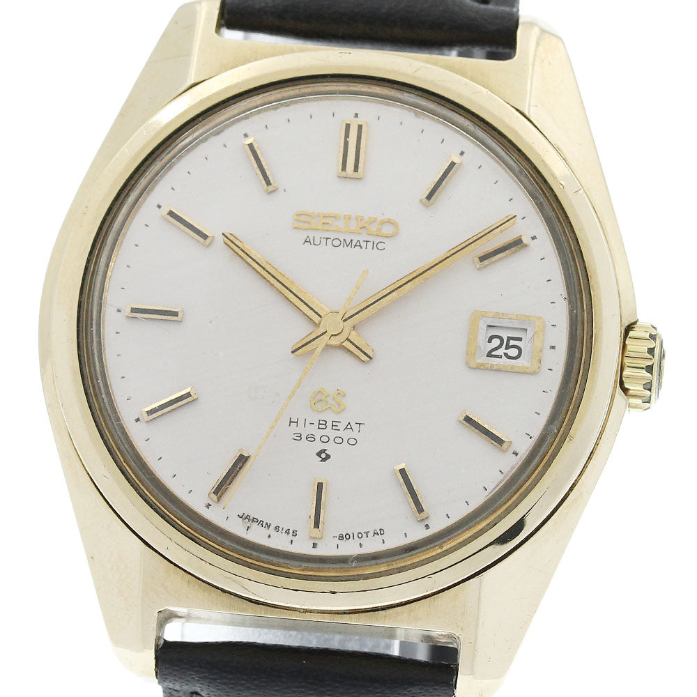 SEIKO Grand Seiko 6145-8000 Date Silver Dial Automatic Men's Watch_933634