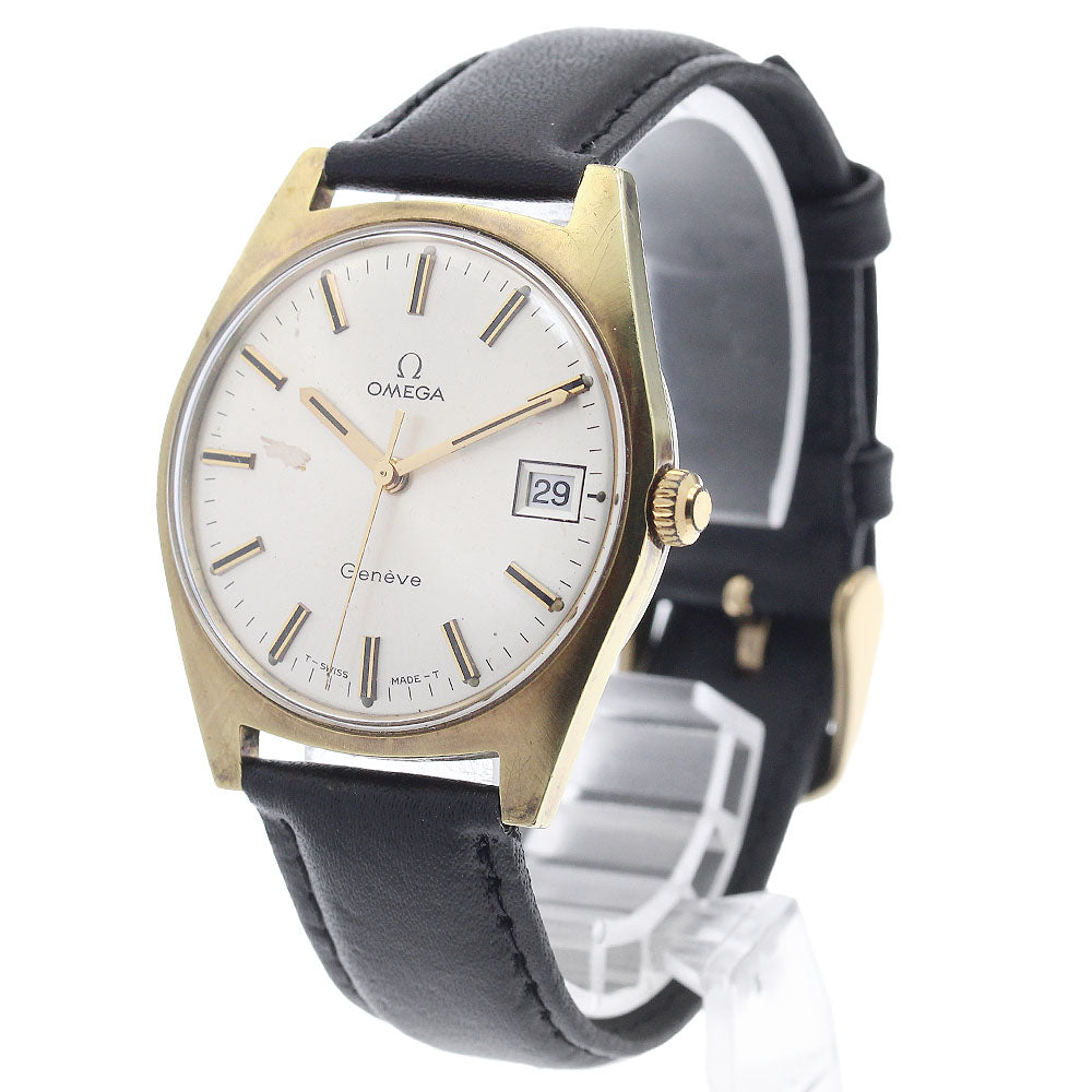OMEGA Geneve 136.041 Date Cal.613 Silver Dial Hand Winding Men's Watch_933638