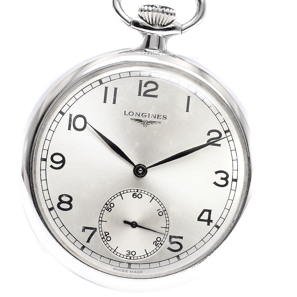 LONGINES Pocket watch Small Seconds L878.4 Silver Dial Hand Winding Men's Pocket watch_933639