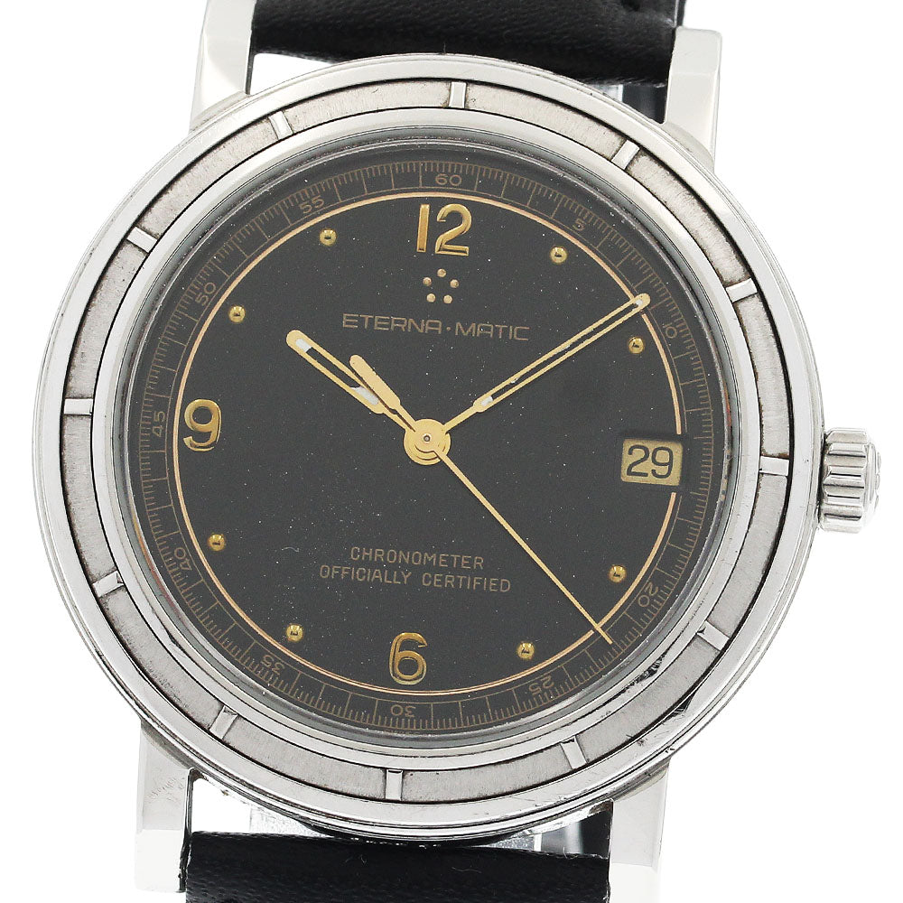 Eterna Eternamatic Date black Dial Automatic Men's Watch_933645