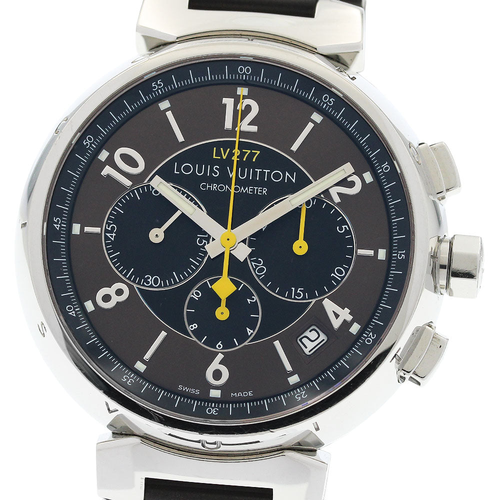 LOUIS VUITTON Tambour Chronograph El Primero Q1141 Automatic Men's Watch_933666