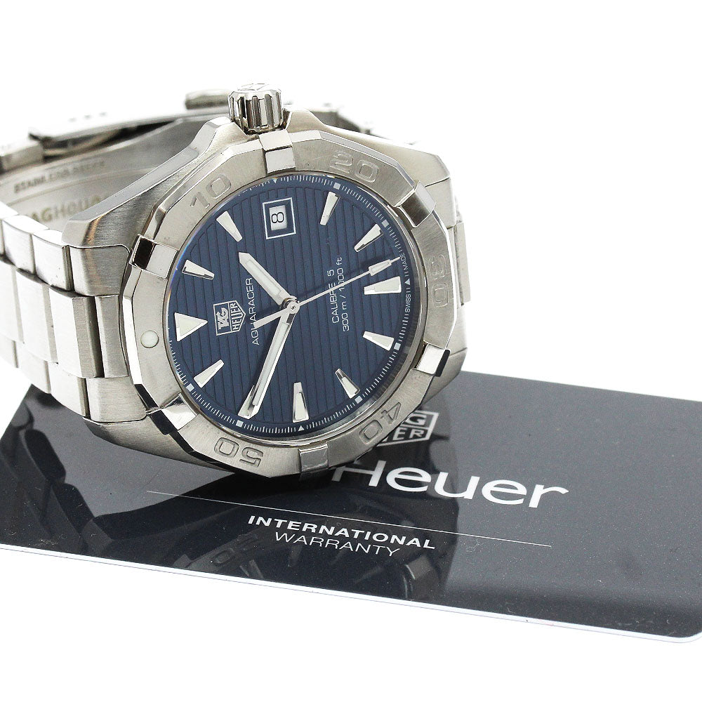 TAG HEUER Aqua racer WAY2112 Date Navy Dial Automatic Men's Watch_933667