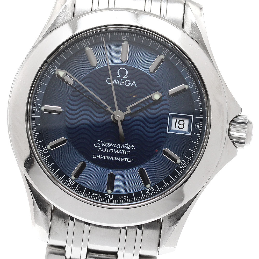 OMEGA Seamaster120 2501.81 Date Navy Dial Automatic Men's Watch_933690