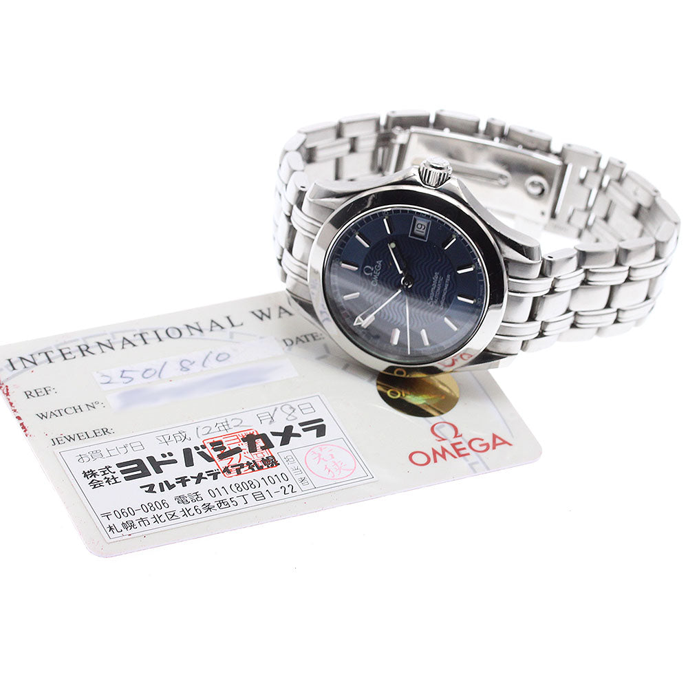 OMEGA Seamaster120 2501.81 Date Navy Dial Automatic Men's Watch_933690