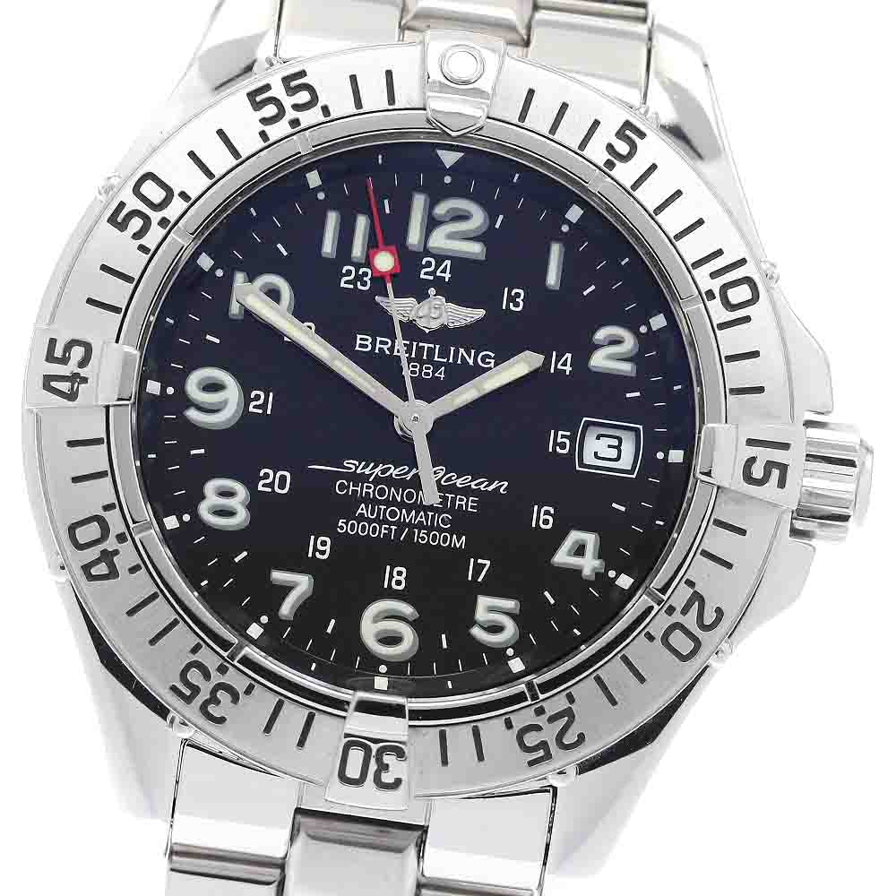BREITLING Super Ocean A17360 Date black Dial Automatic Men's Watch_933702
