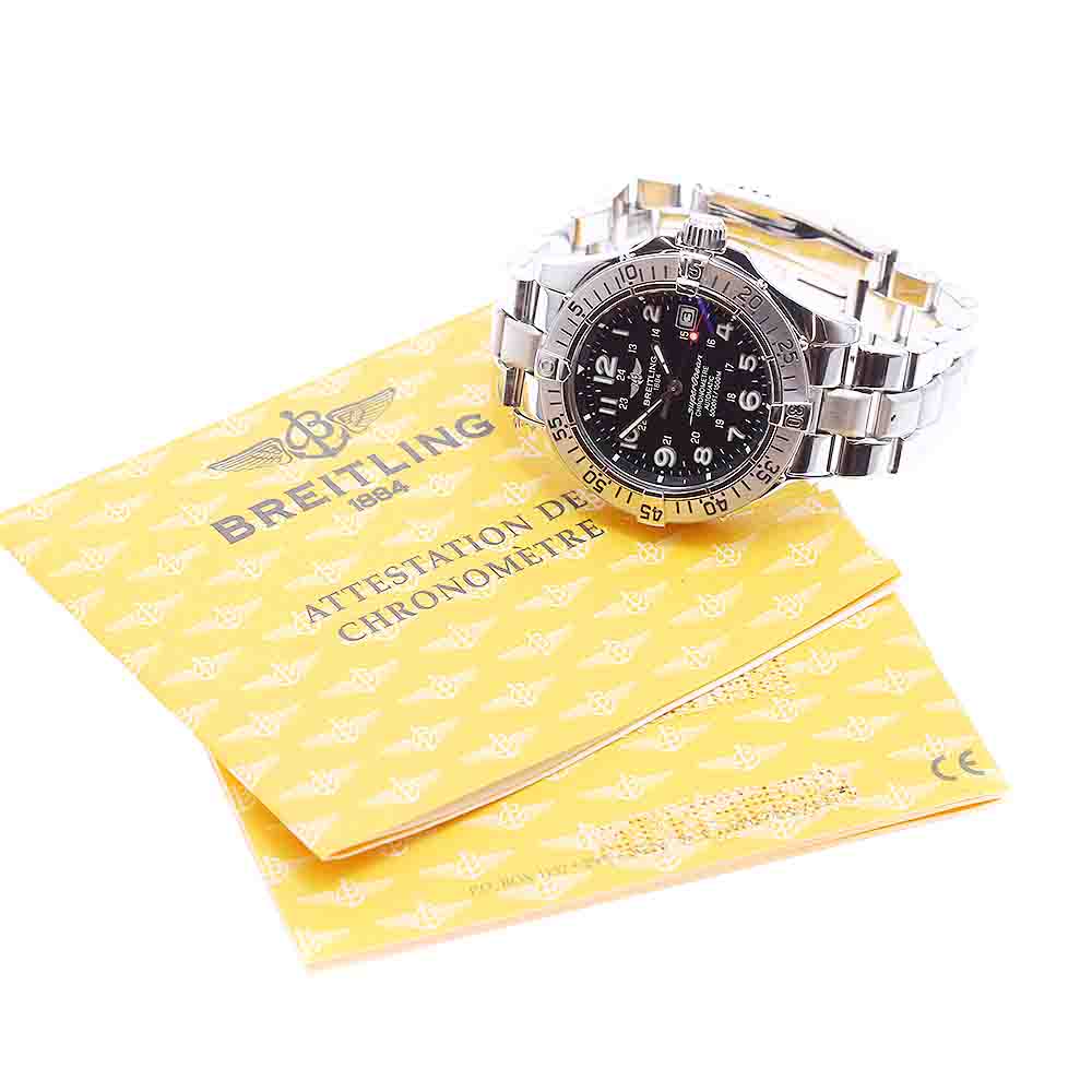 BREITLING Super Ocean A17360 Date black Dial Automatic Men's Watch_933702