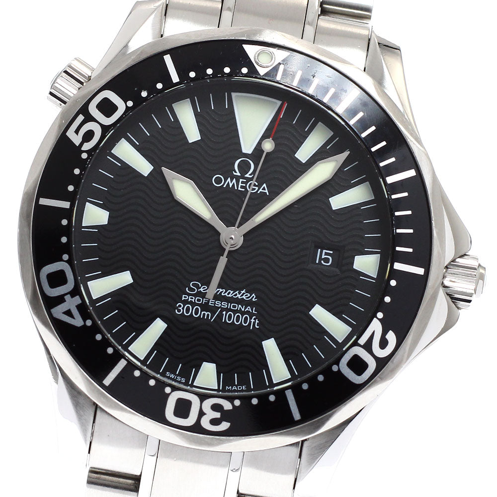 OMEGA Seamaster300 2264.50 Date black Dial Quartz Men's Watch_933746