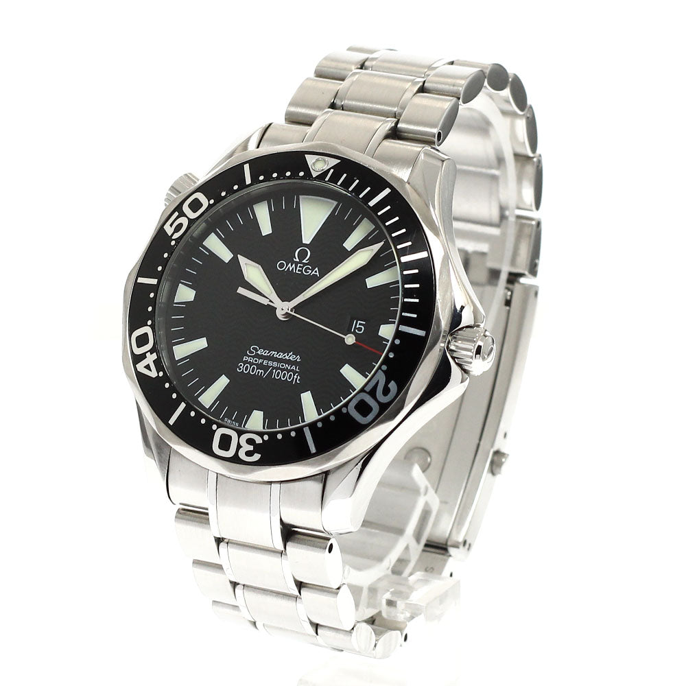 OMEGA Seamaster300 2264.50 Date black Dial Quartz Men's Watch_933746