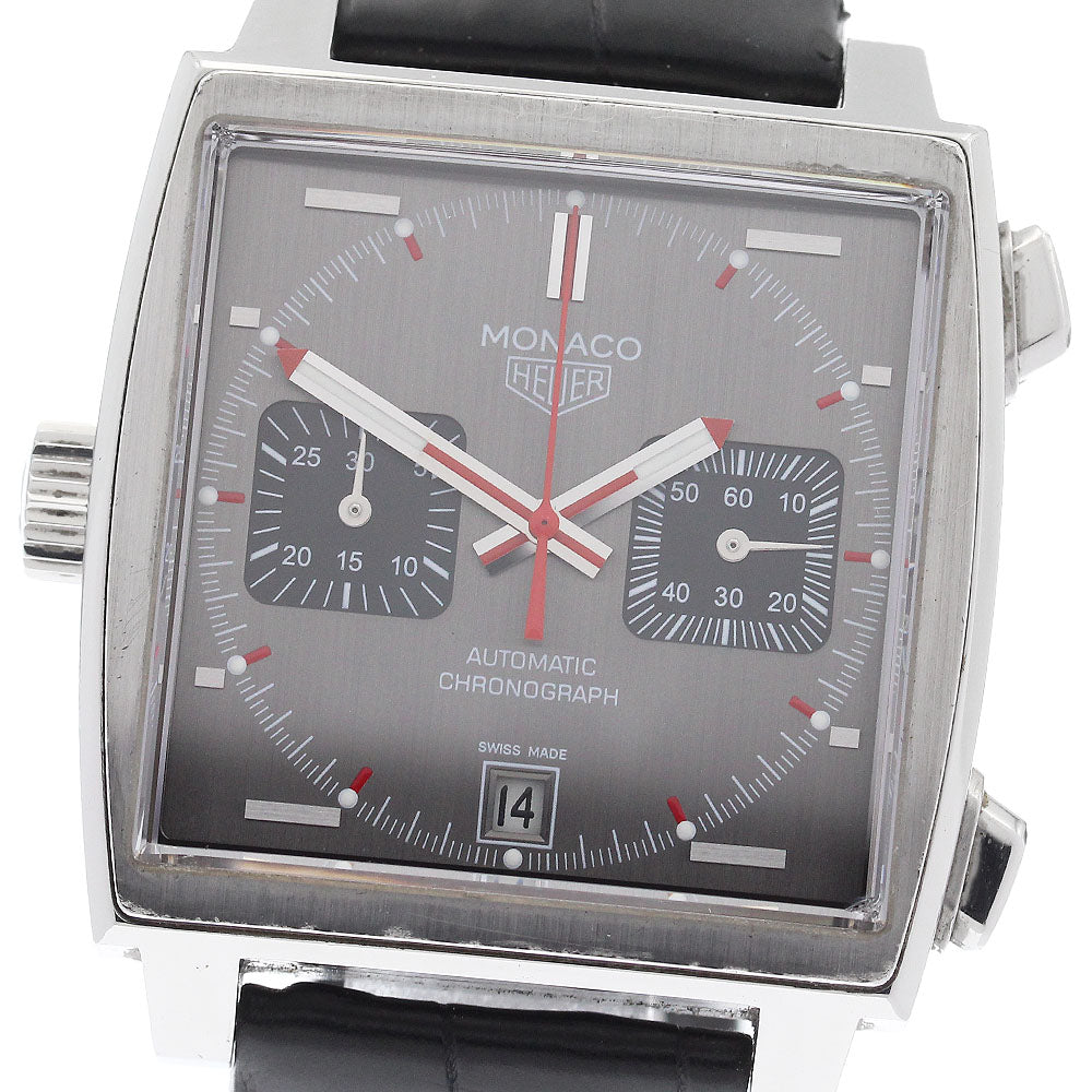TAG HEUER monaco vintage CAW211B Chronograph Date black Dial Automatic Men's Watch_933749
