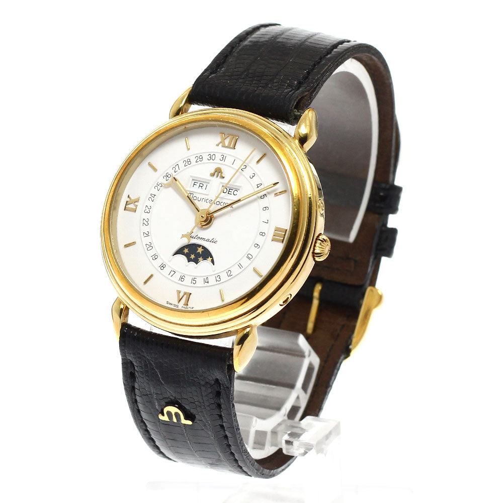 MAURICE LACROIX Masterpiece 13111 Triple calendar moon phase white Dial Automatic Men's Watch_933768