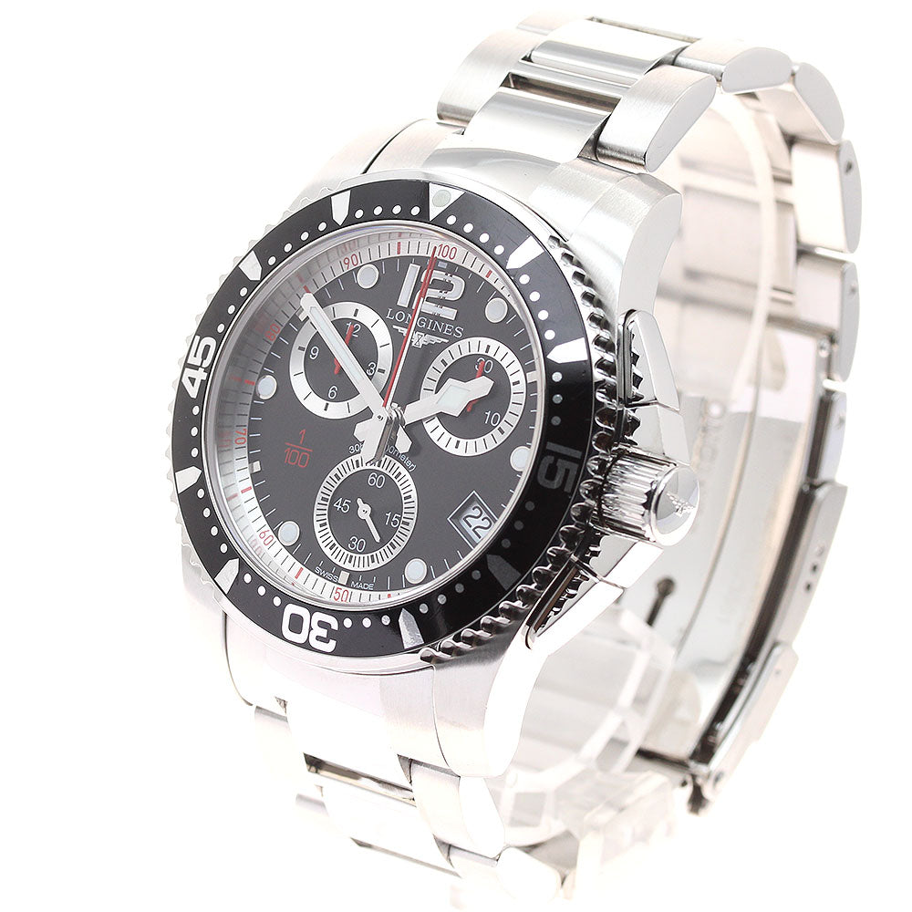 LONGINES Hydro Conquest L3.743.4 Chronograph black Dial Quartz Men's_933781