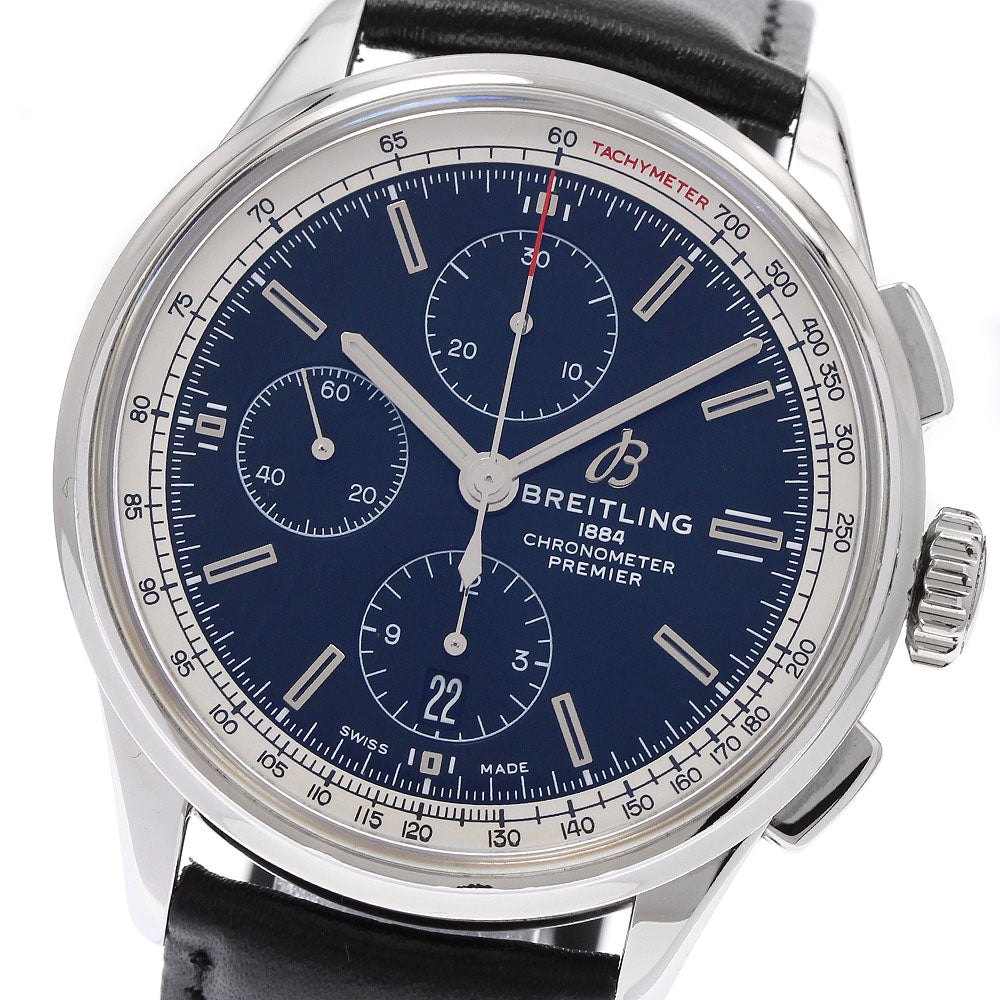 BREITLING Premier A13315 Chronograph black Dial Automatic Men's Watch_933813