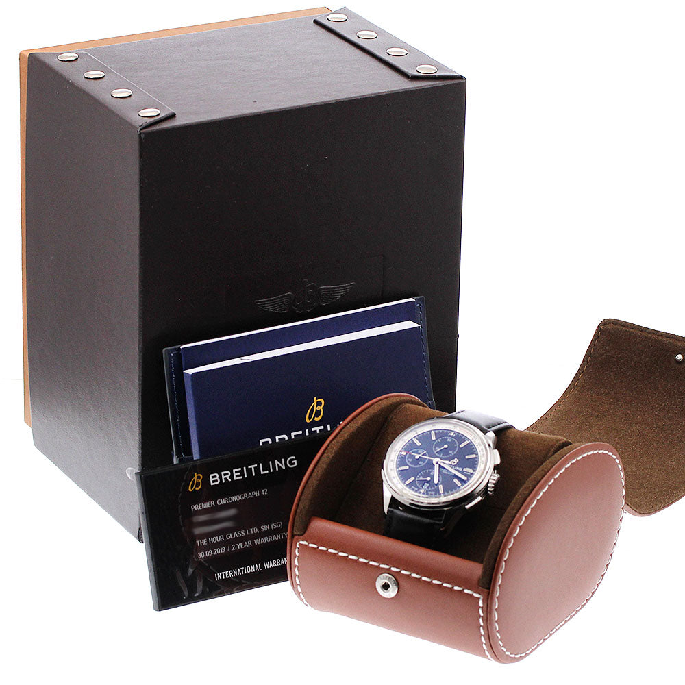 BREITLING Premier A13315 Chronograph black Dial Automatic Men's Watch_933813