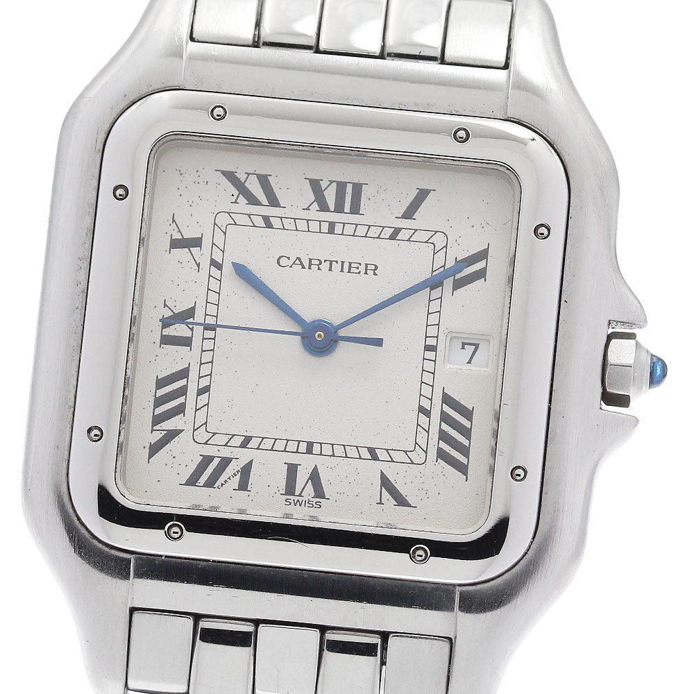CARTIER PANTHERE LM W25032P5 Date Beige Dial Quartz Men's Watch_933818