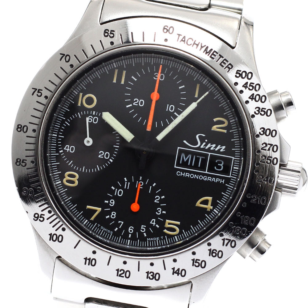 Sinn 256.ST Chronograph day date black Dial Automatic Men's Watch_933820