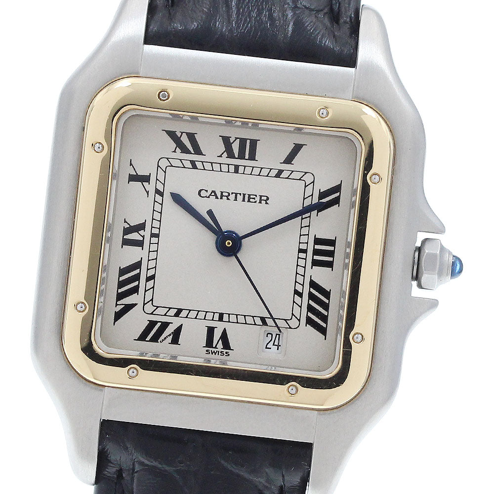 CARTIER PANTHERE MM W250285E YG bezel date beige Dial Quartz Boy's Watch_933850