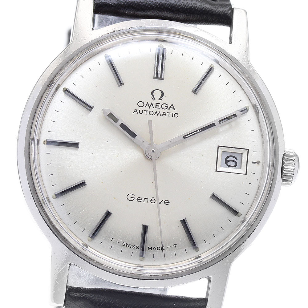 OMEGA Geneve 166.070 cal.565 Date Silver Dial Automatic Men's Watch_933858