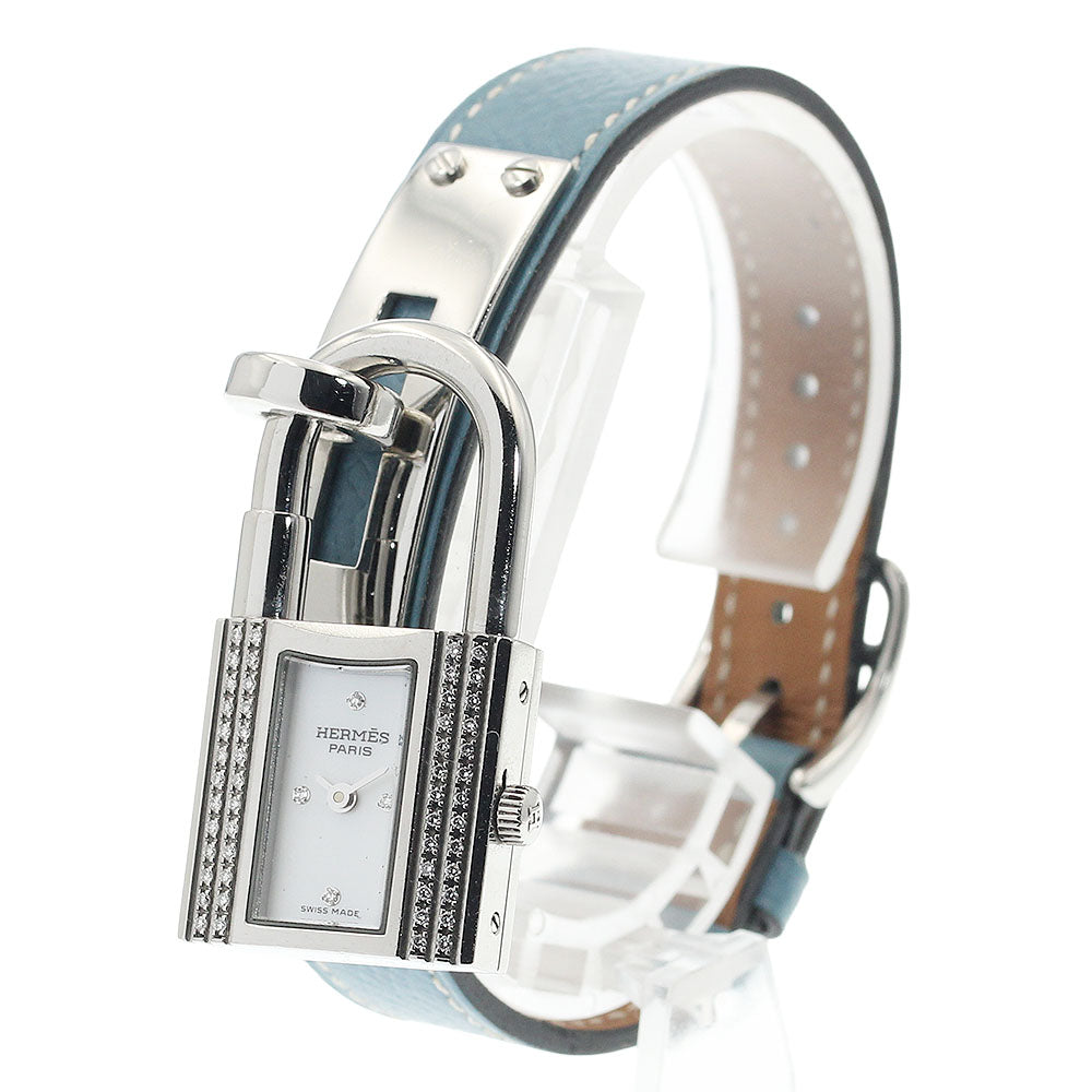 HERMES Kelly watch KE1.232 Diamond bezel White shell dial White shell Dial Quartz Ladies Watch_933908