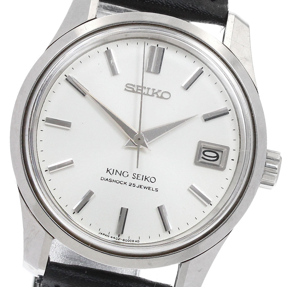 SEIKO King Seiko 4402-8000 Date Silver Dial Hand Winding Men's Watch_933909