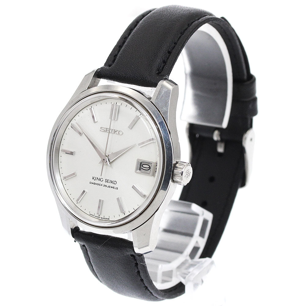 SEIKO King Seiko 4402-8000 Date Silver Dial Hand Winding Men's Watch_933909