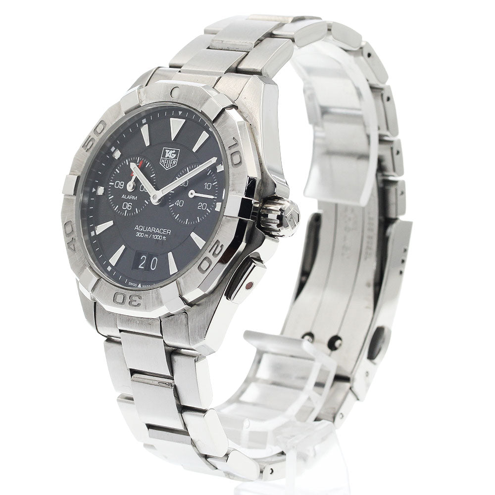 TAG HEUER Aqua racer WAY111Z Alarm date black Dial Quartz Men's Watch_933929