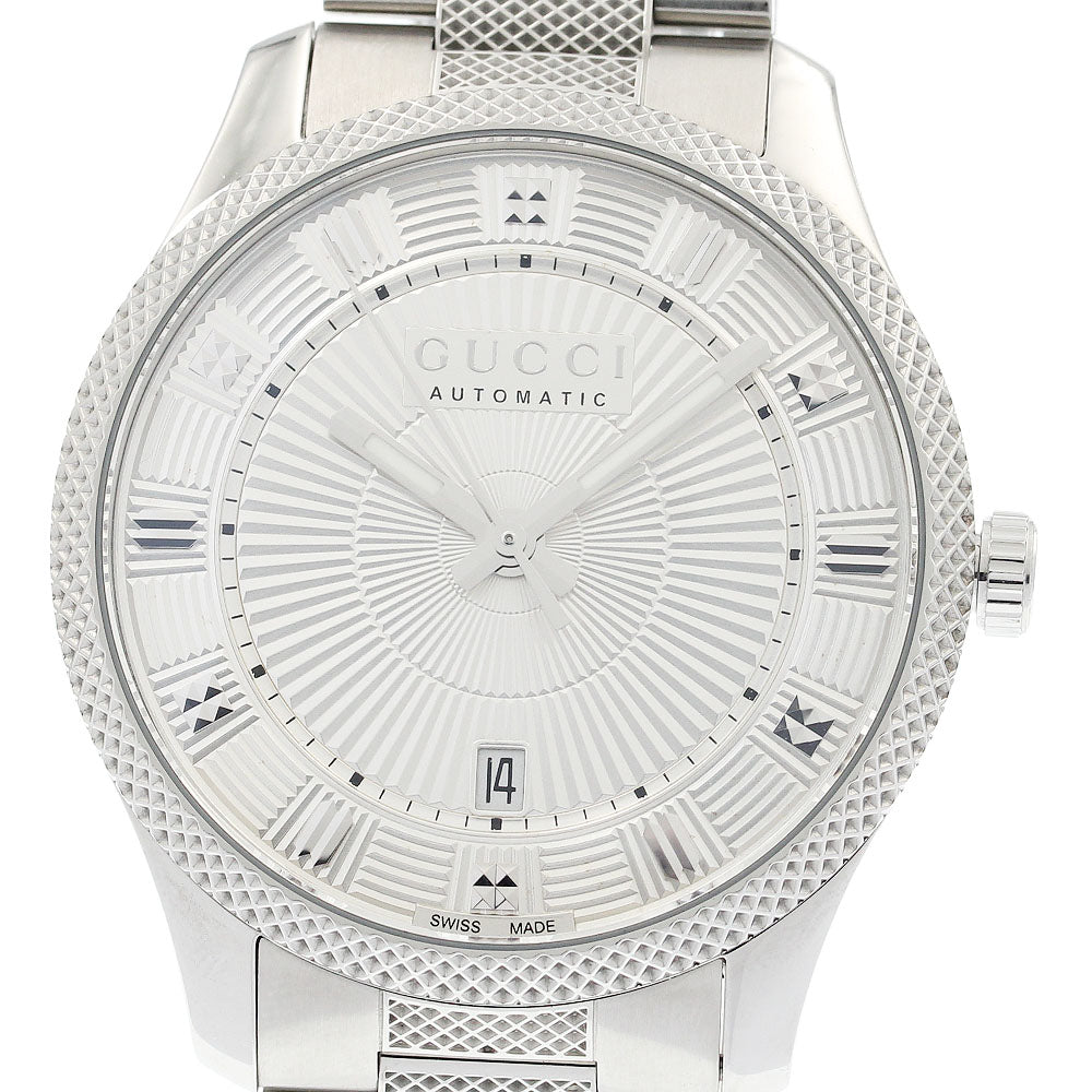 GUCCI Erics 126.3/YA126339 Date Silver Dial Automatic Men's Watch_933948