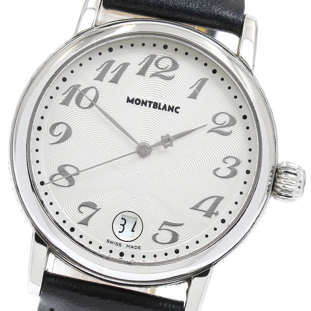 MONTBLANC Meisterstic 7042 Date Silver Dial Quartz Men's Watch_933955