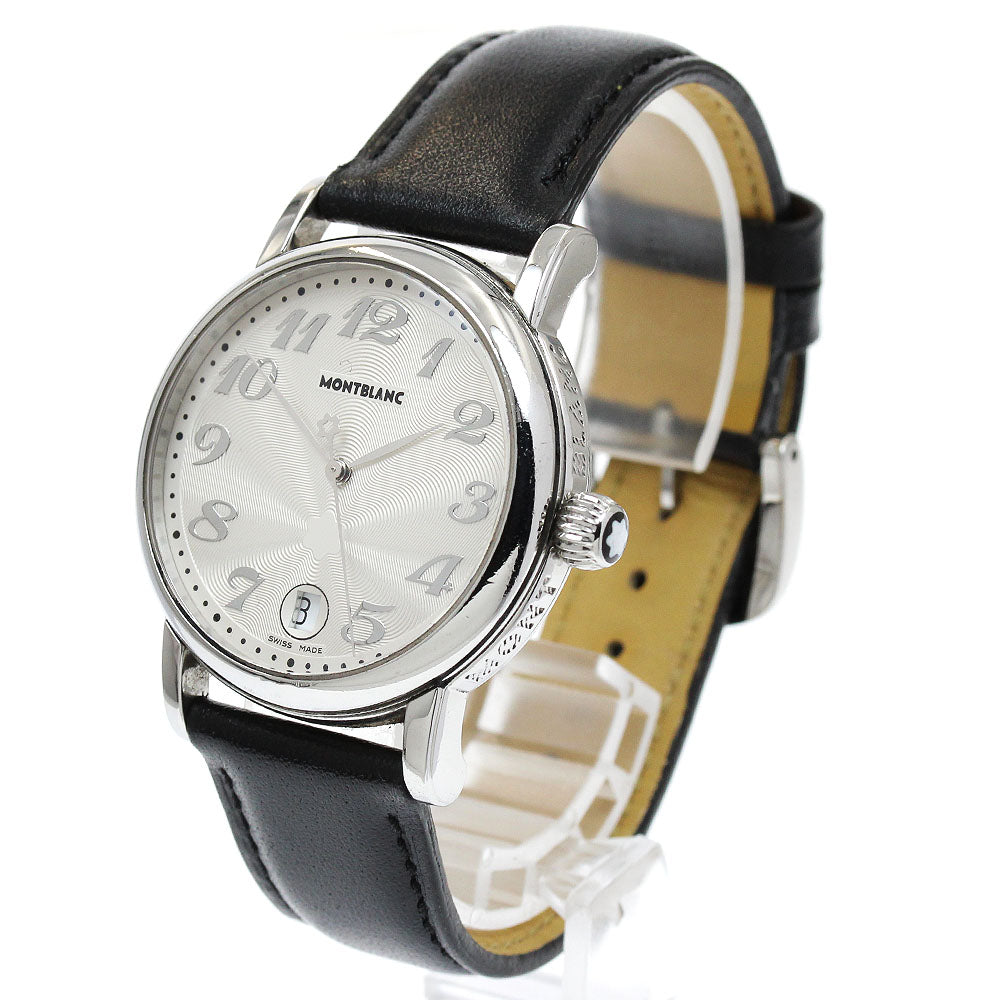 MONTBLANC Meisterstic 7042 Date Silver Dial Quartz Men's Watch_933955