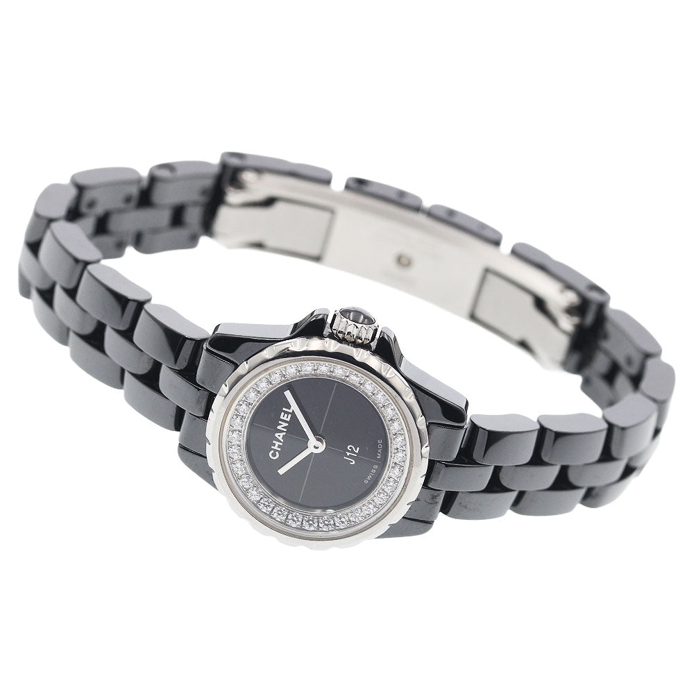 CHANEL J12 XS H5235 Black ceramic diamond black Dial Quartz Ladies Watch_933961