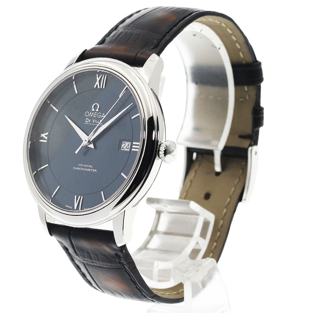 OMEGA De Ville Prestige 424.13.40.20.03.001 Date Co-Axial blue Dial Automatic Men's Watch_933976