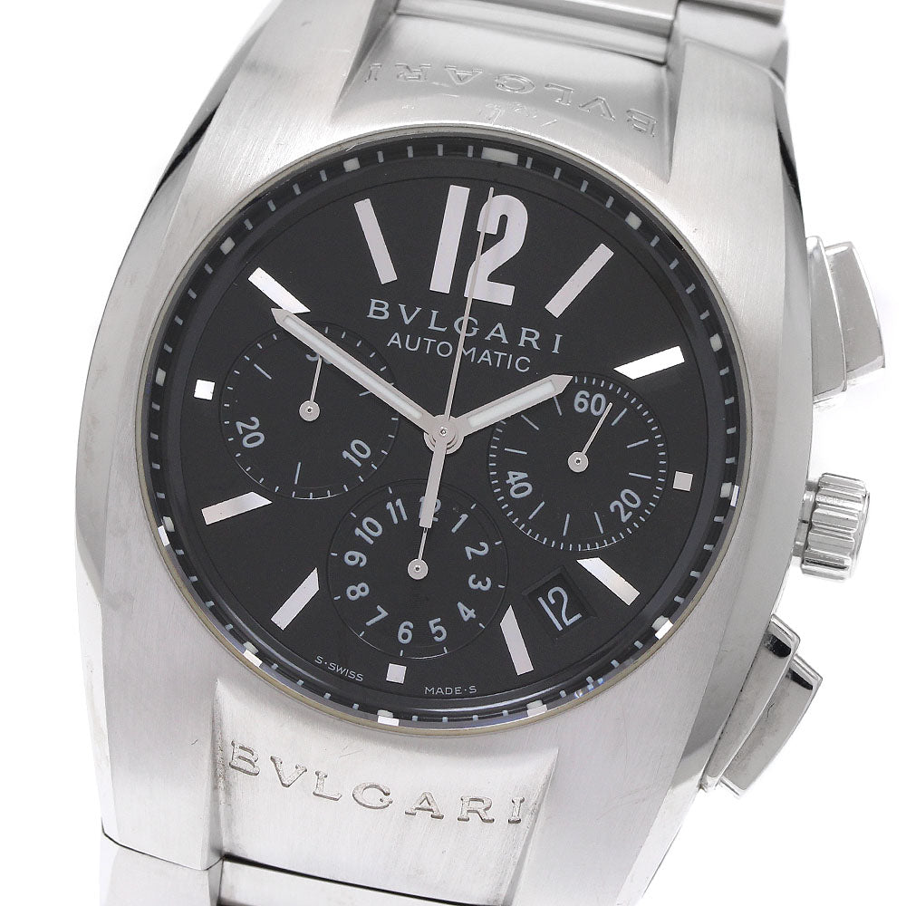 BVLGARI Elgon EG40SCH Chronograph black Dial Automatic Men's Watch_933989