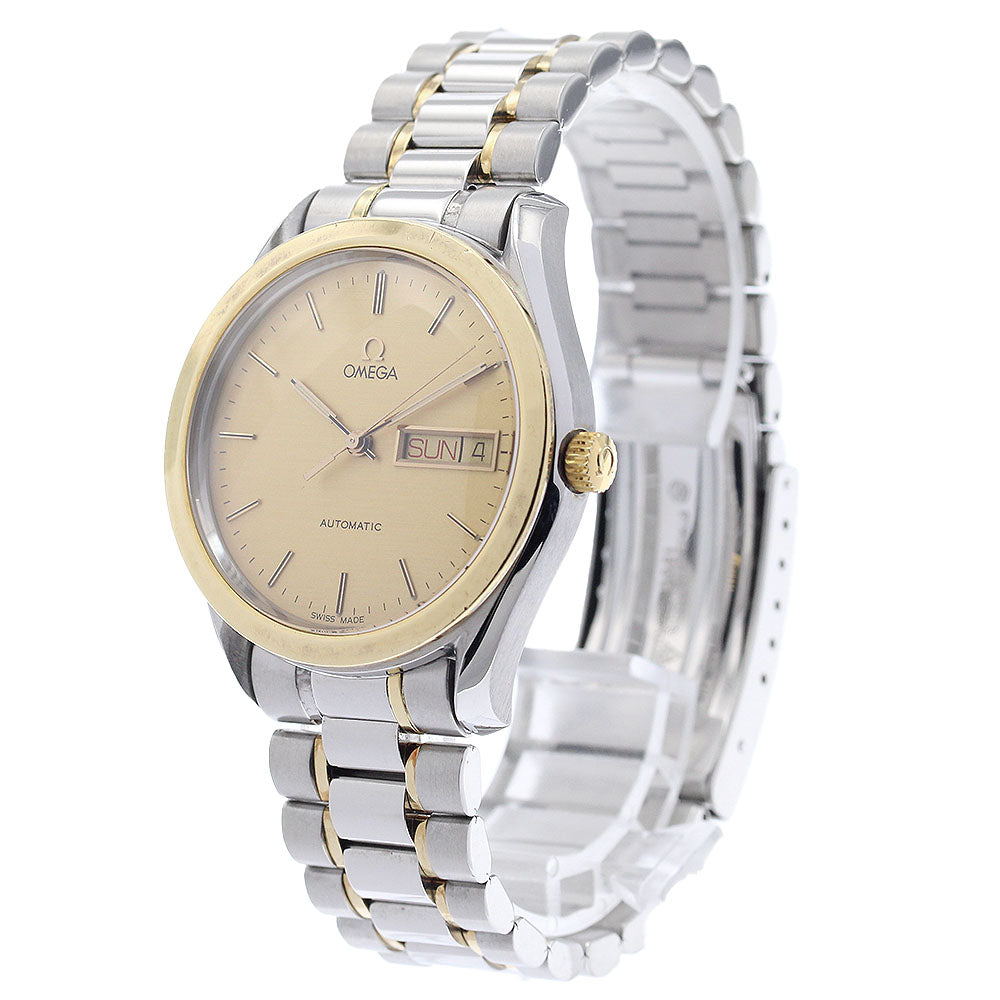 OMEGA Classic 5120.10 YG Bezel Day Date gold Dial Automatic Men's Watch_933991