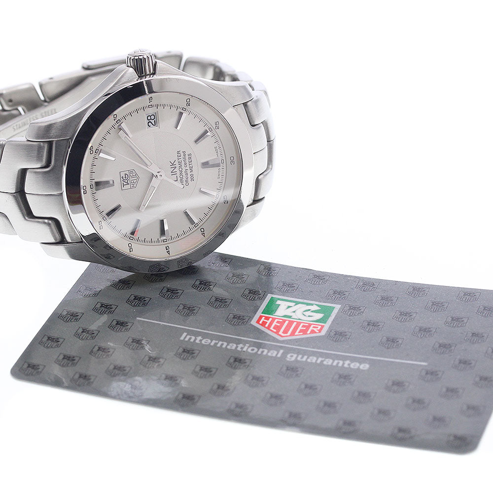 TAG HEUER Link WJF5111 Date Silver Dial Automatic Men's Watch_934001