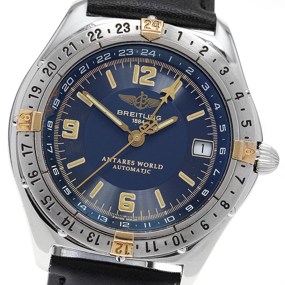 BREITLING Antares World B32047.1 Date Navy Dial Automatic Men's Watch_934019
