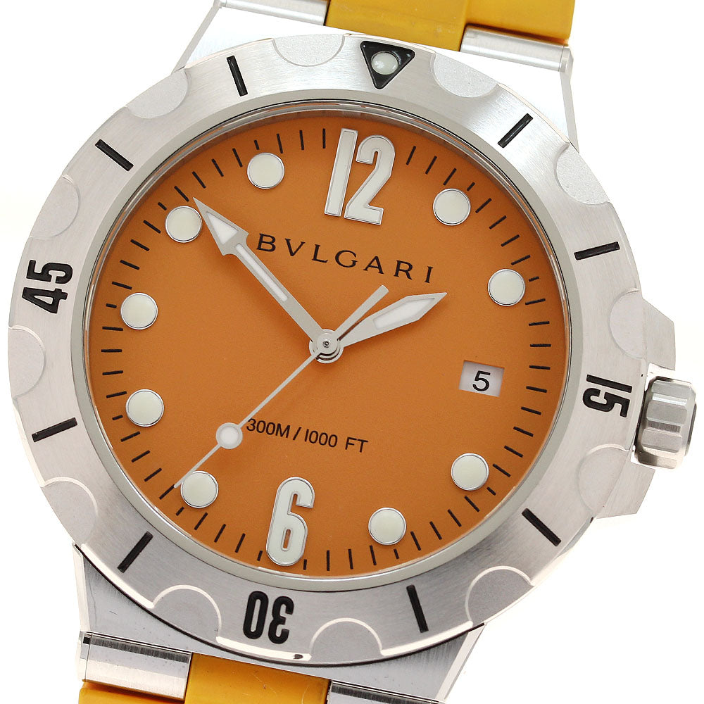 BVLGARI Diagono DP41SSD Date Orange Dial Automatic Men's Watch_934023