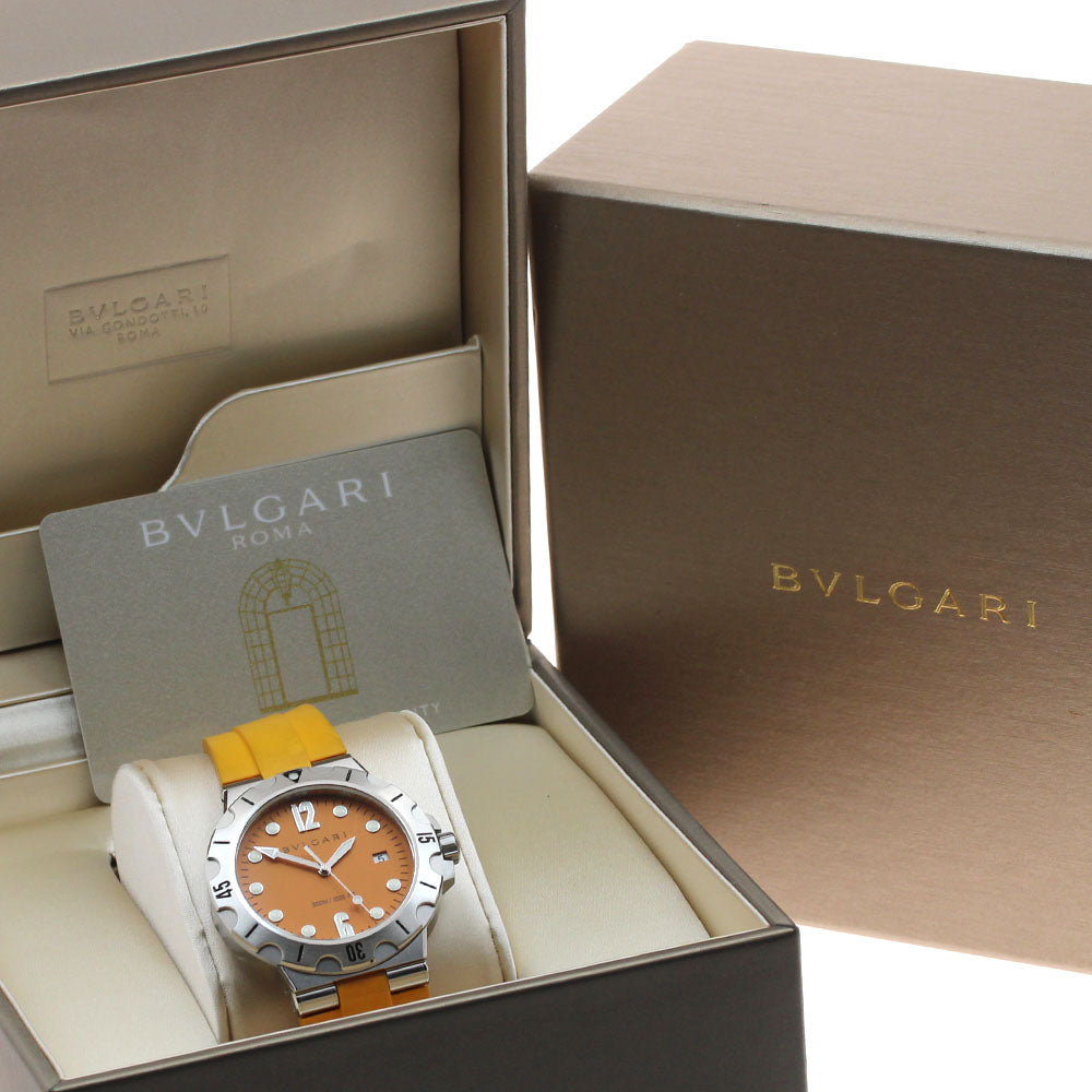 BVLGARI Diagono DP41SSD Date Orange Dial Automatic Men's Watch_934023