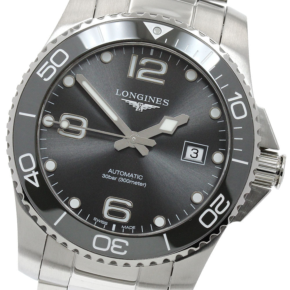 LONGINES Hydro Conquest L3.781.4 Date gray Dial Automatic Men's Watch_934030
