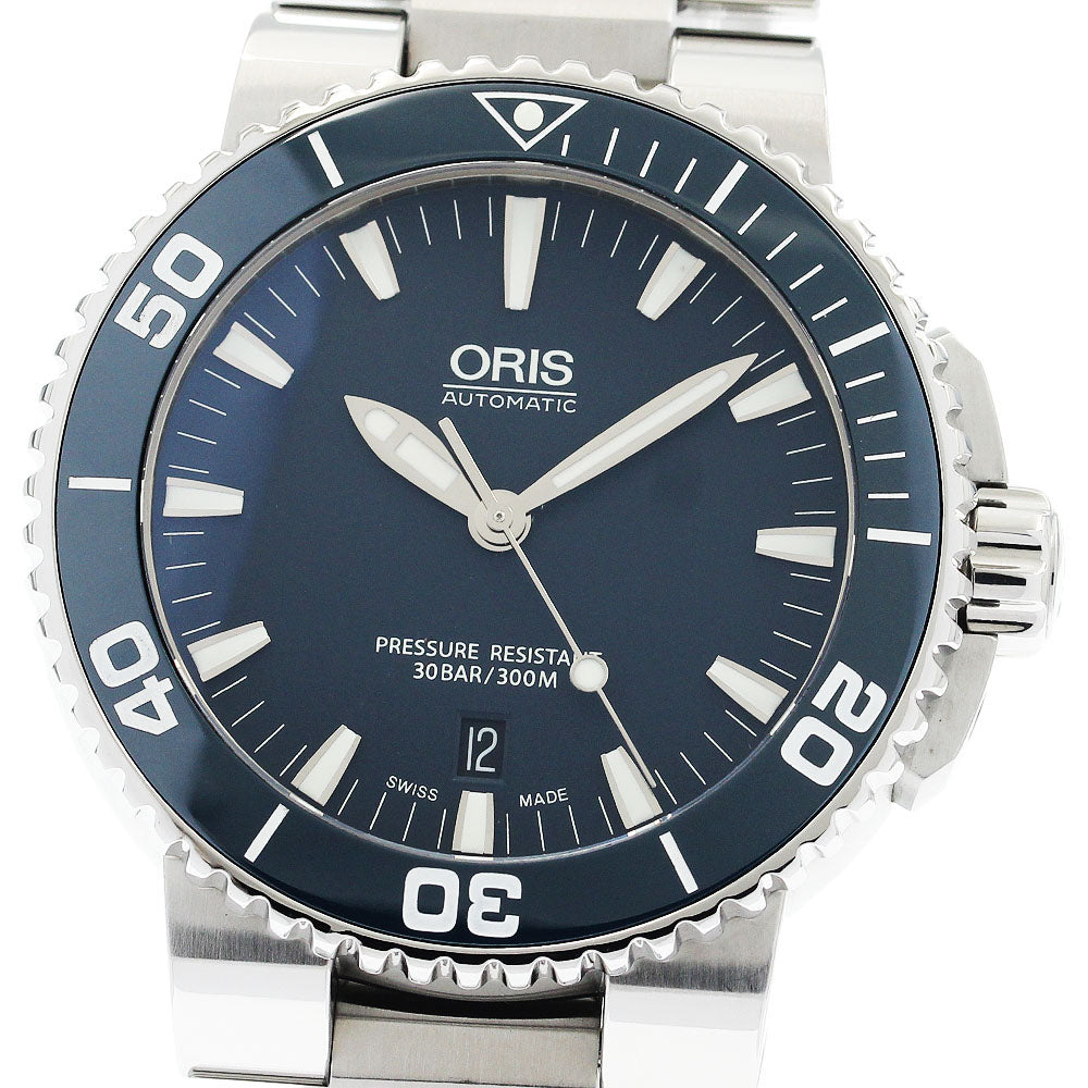 ORIS Aquis 733 7653 4155M Date Navy Dial Automatic Men's Watch_934032